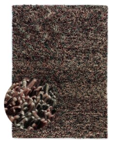 High pile wool rug - Aurelia purple - overzicht