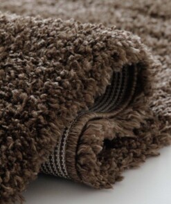 Runner rug thick - Cozy Shaggy brown - close up