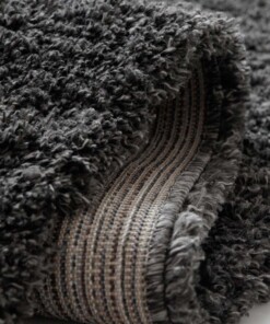Runner rug thick - Cozy Shaggy dark grey - close up, thumbnail