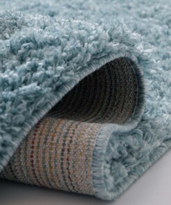 Runner rug thick - Cozy Shaggy light blue - close up