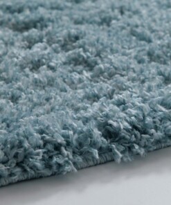 Runner rug thick - Cozy Shaggy light blue - close up, thumbnail