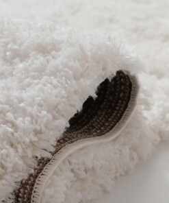 Runner rug thick - Cozy Shaggy white - close up, thumbnail
