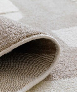 Japandi rug - Ridge Elv cream/beige - close up, thumbnail
