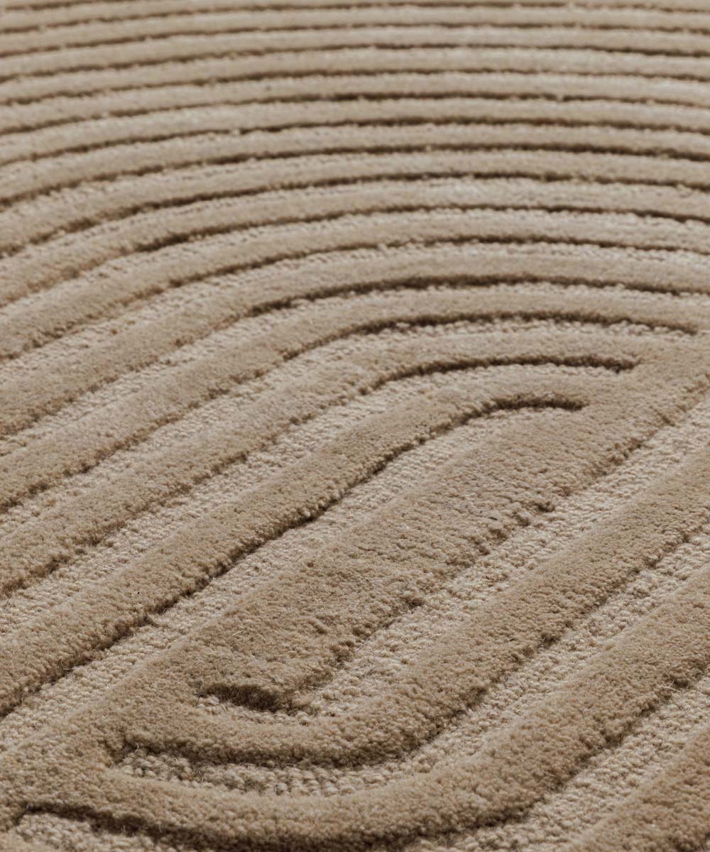 Japandi rug - Balans beige - close up Japandi rug - Balans beige - close up
