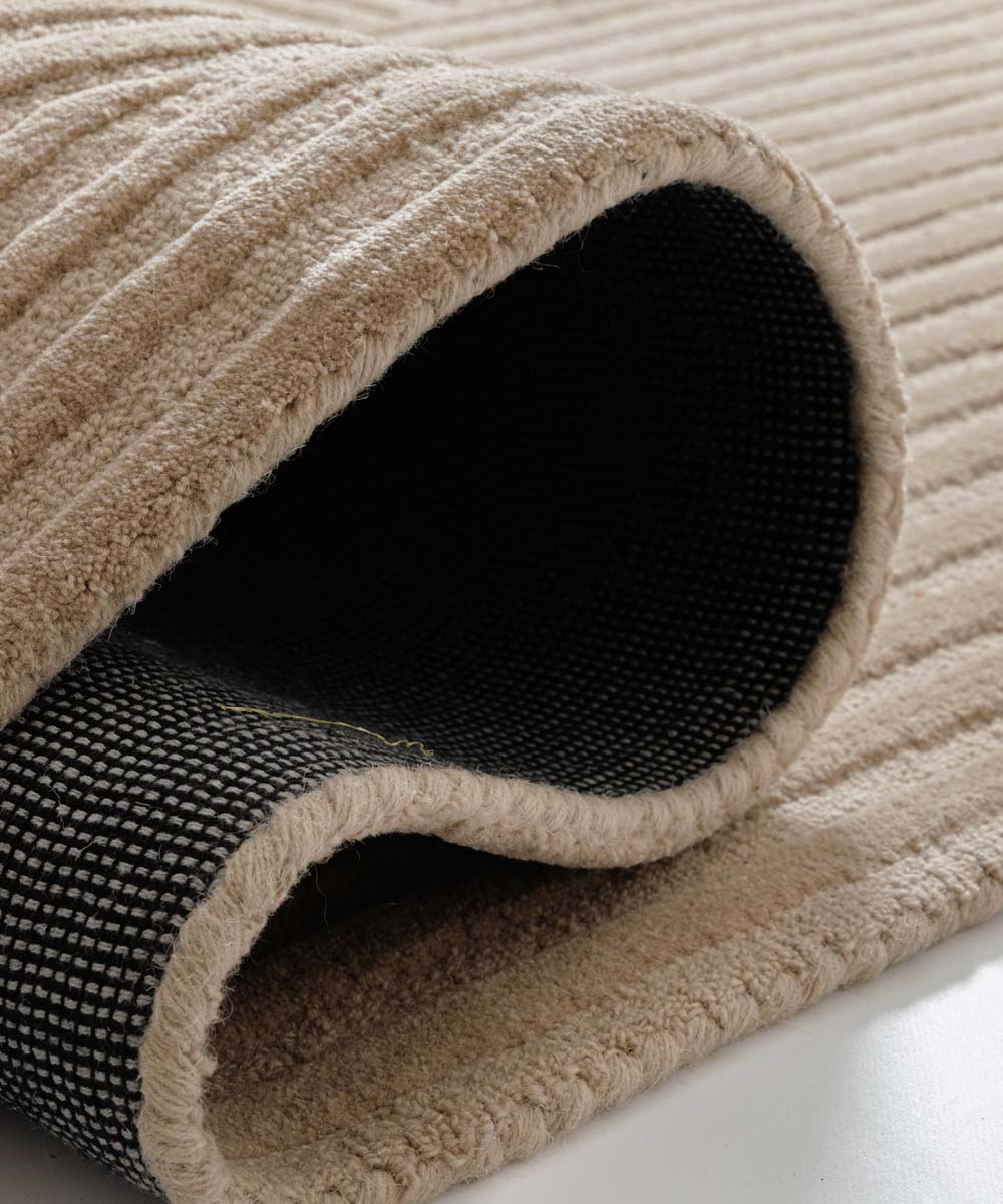 Japandi rug - Balans beige - close up Japandi rug - Balans beige - close up