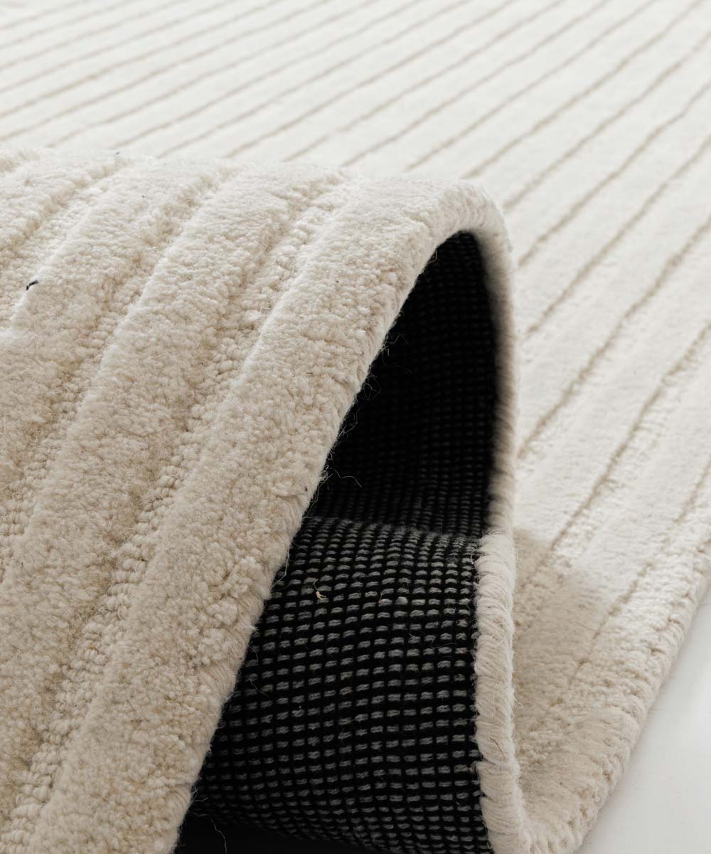 Japandi rug - Balans ivory - close up Japandi rug - Balans ivory - close up