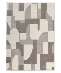 Japandi rug - Ridge Elv cream/grey - overzicht, thumbnail