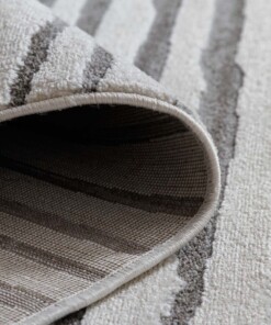 Japandi rug - Ridge Lin cream - close up, thumbnail