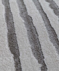 Japandi rug - Ridge Lin cream - close up, thumbnail