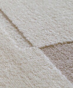 Japandi rug - Ridge Nari cream/beige - close up, thumbnail