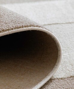 Japandi rug - Ridge Nevi cream/beige - close up, thumbnail