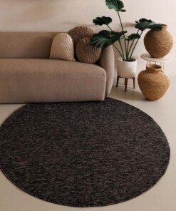 Round rug - Lush anthracite