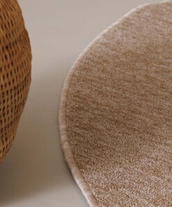 Round rug - Lush beige