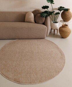 Round rug - Lush beige