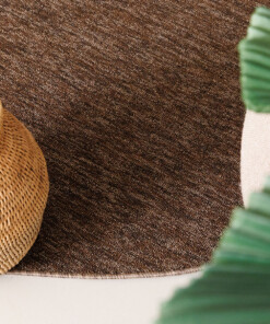Round rug - Lush brown