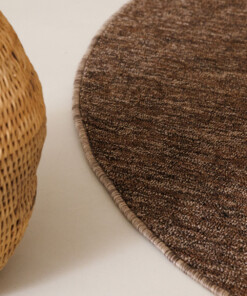 Round rug - Lush brown