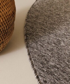 Round rug - Lush grey