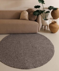 Round rug - Lush grey