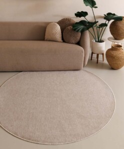 Round rug - Lush cream - sfeer