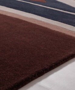 Modern rug - Skulptur Canyon red/blue - close up, thumbnail Modern rug - Skulptur Canyon red/blue - close up, thumbnail
