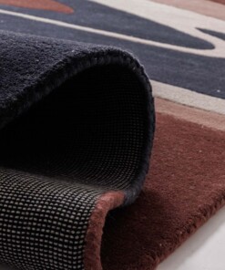 Modern rug - Skulptur Canyon red/blue - close up, thumbnail Modern rug - Skulptur Canyon red/blue - close up, thumbnail