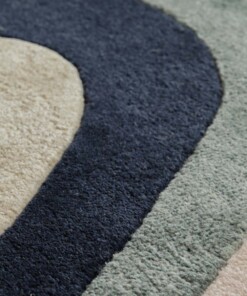 Modern rug - Skulptur Flow multi - close up, thumbnail