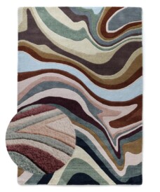 Modern rug - Skulptur Flow multi - overzicht, thumbnail