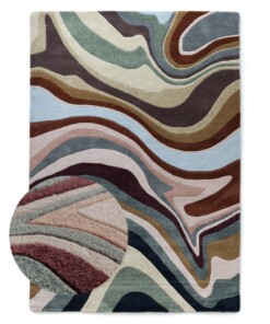 Modern rug - Skulptur Flow multi - overzicht