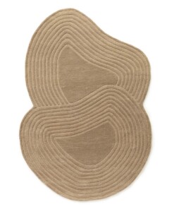 Design rug organic - Balans Flow beige - overzicht