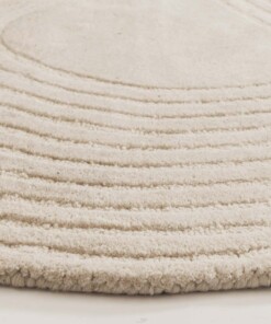 Design rug organic - Balans Flow ivory - close up, thumbnail