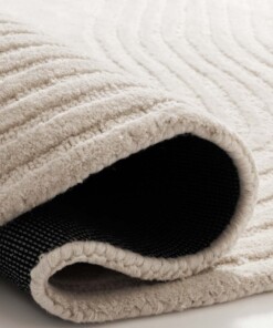 Design rug organic - Balans Flow ivory - close up, thumbnail