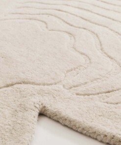 Design rug organic - Balans Oyster ivory - close up, thumbnail Design rug organic - Balans Oyster ivory - close up, thumbnail