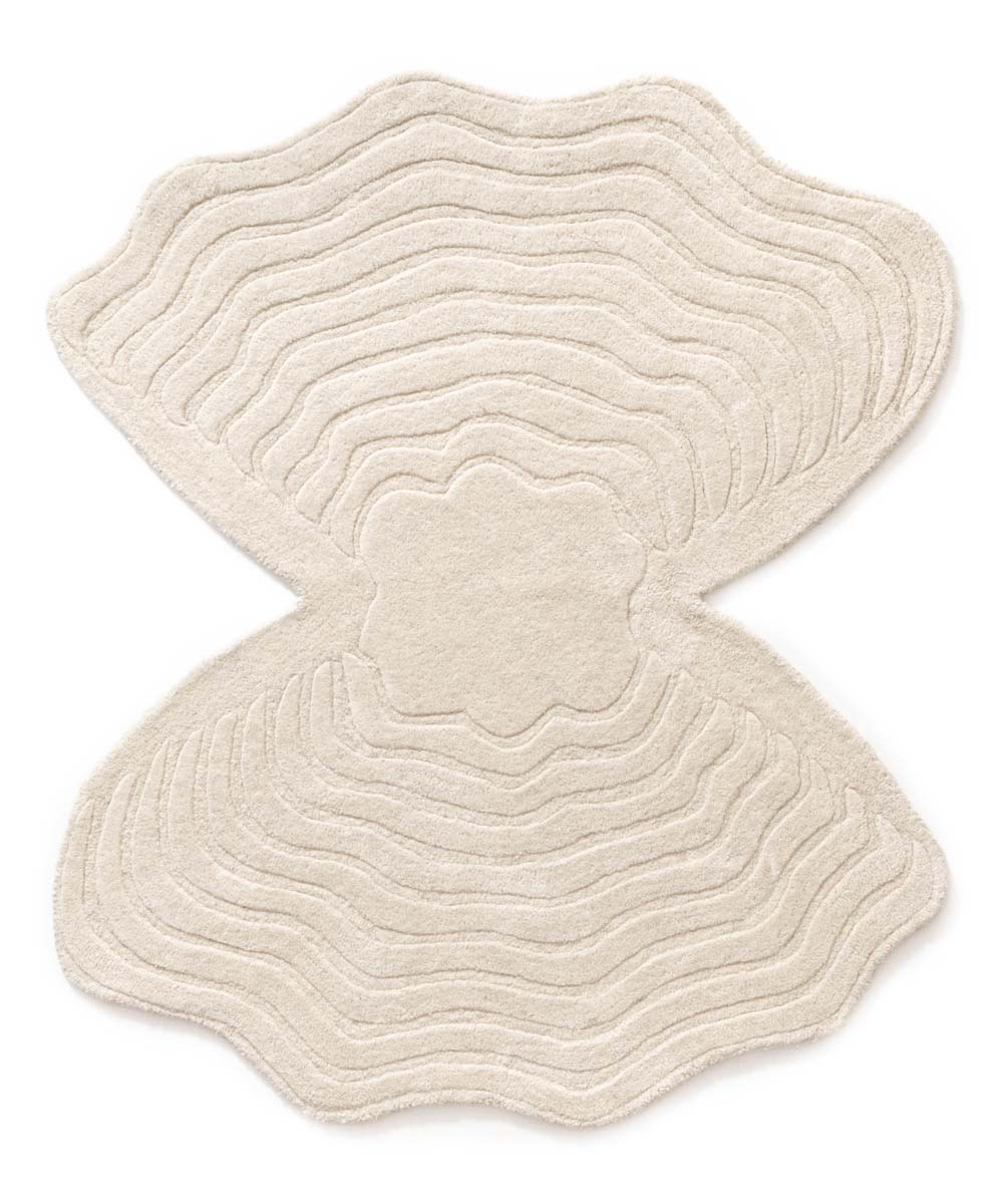 Design rug organic - Balans Oyster ivory - overzicht Design rug organic - Balans Oyster ivory - overzicht