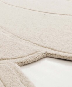 Design rug organic - Balans Stone ivory - close up, thumbnail