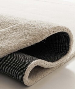 Organic wool rug - Flyt ivory - close up, thumbnail