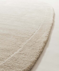 Organic wool rug - Flyt ivory - close up, thumbnail