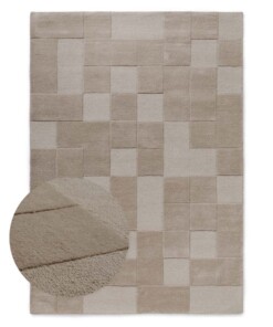 Retro rug - Summit Check beige - overzicht
