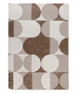 Retro rug - Summit Circles beige - overzicht