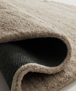Round berber rug - Nomad beige - close up, thumbnail