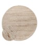 Round berber rug - Nomad beige - overzicht, thumbnail