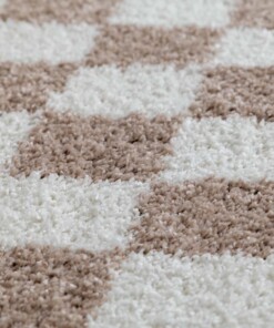 Checkerboard rug - Check ivory/beige