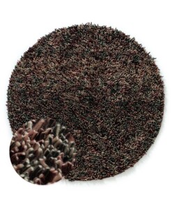 Round wool rug - Aurelia purple - overzicht