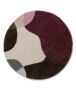 Round wool rug - Dune purple - overzicht, thumbnail