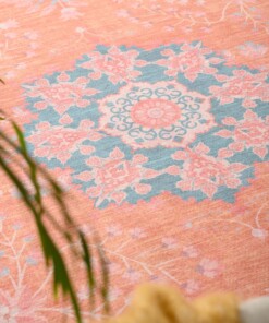 Outdoor rug vintage - Valenca Luna terra/pink