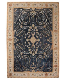 Outdoor rug vintage - Valenca Sera dark blue - overzicht, thumbnail