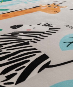 Kids rug jungle - Fluffito Animals multi - close up, thumbnail