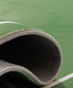 Football pitch rug - Fluffito Strike green - close up, thumbnail