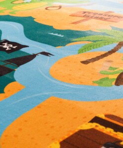 Pirate rug - Snugway Pirates multi - close up
