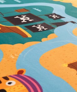 Pirate rug - Snugway Pirates multi - close up, thumbnail