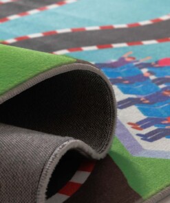 Soft childrens rug - Snugway Racing multi - close up, thumbnail